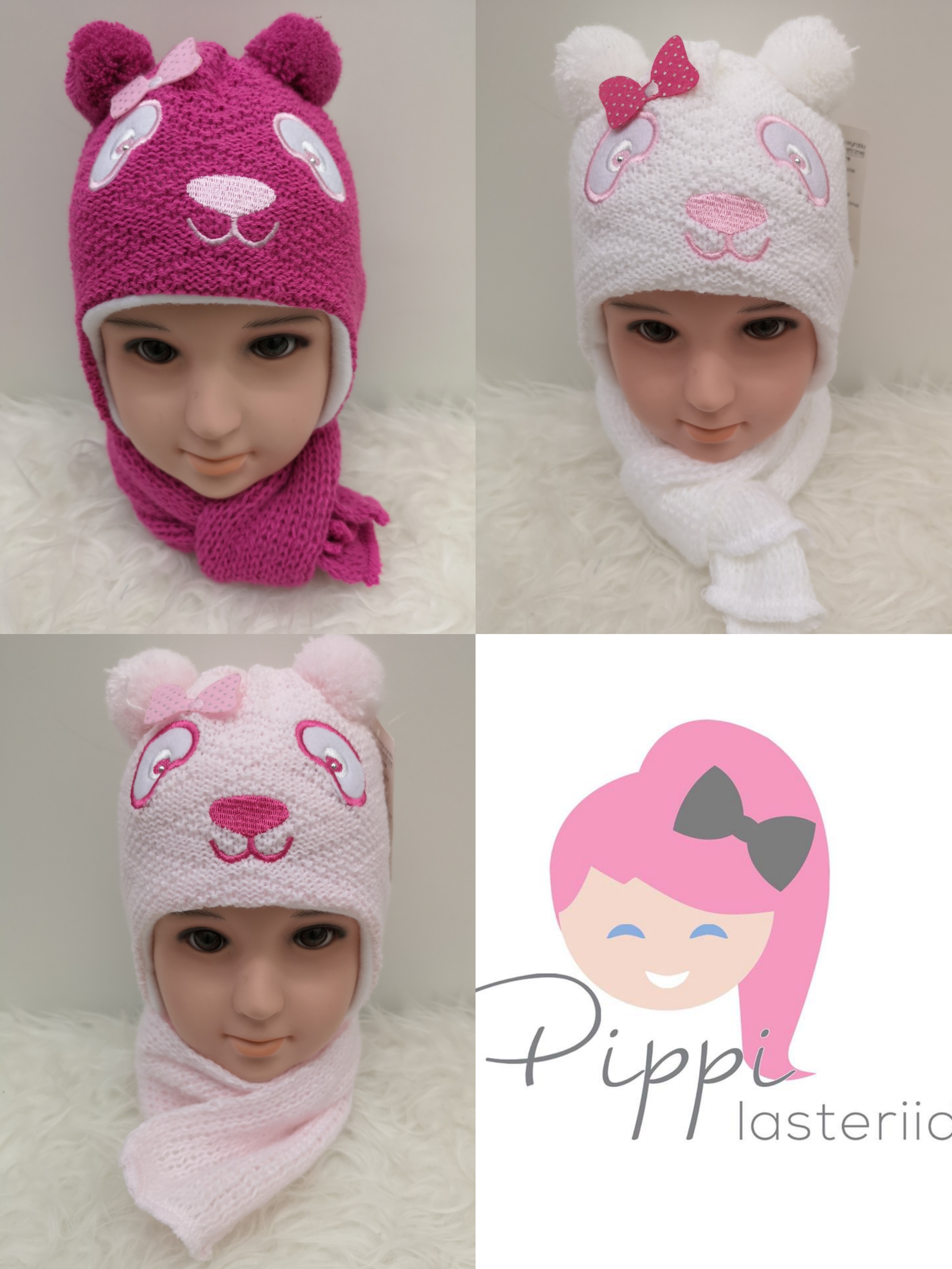 mõmmidega mütsid kõige pisematele